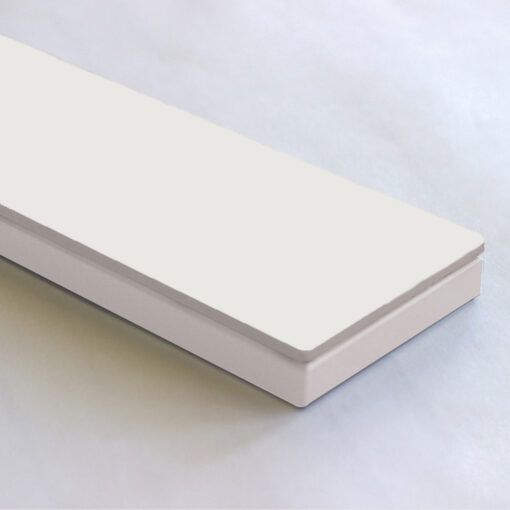 Σιφόνι δαπέδου από λευκό γυαλί Confluo FRAMELESS Grid KARAG 75cm