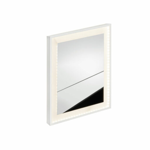 Καθρέπτης με φωτισμό και πλαίσιο λευκό ματ LD-WM KARAG 100x100cm